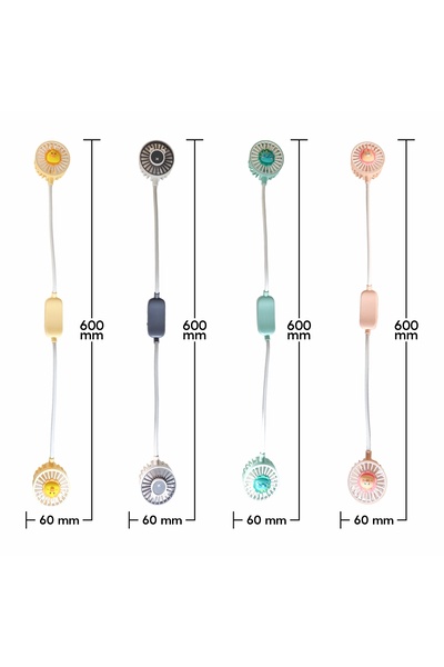 Naimeed Company Ventilator, cu baterie, Naimeed D5870, USB, Roz, 60x600x40mm