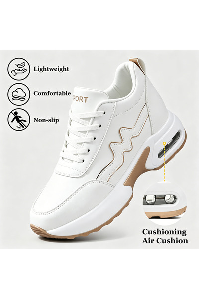 SOSENFER Women's Running Shoes, Height-increasing and Comfortable Sports Shoe...