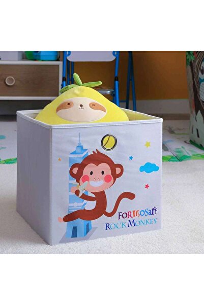 PAN HOME Monkey Storage Box 33x33x33 Cm - Beige