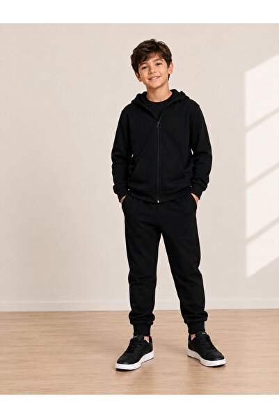 Kids Club Men's Cocuk Esofman Suit with Zipper Detail