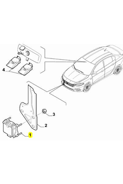OPAR Fiat Egea Radar Sensörü 52226967 - ORJİNAL
