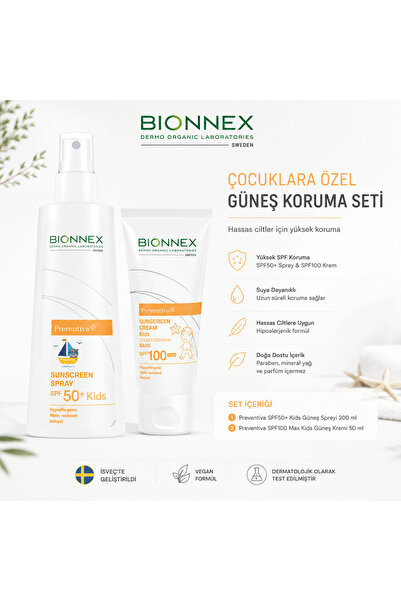 Bionnex Preventiva Kids Hassas Çocuk Ciltleri İçin Güneş Koruma Seti