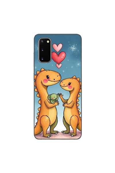 OEM Husa compatibila cu Samsung Galaxy S20 Silicon Gel Tpu Model Dino Cute Fa...