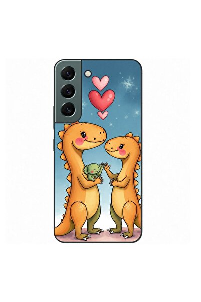 OEM Husa compatibila cu Samsung Galaxy S22 Silicon Gel Tpu Model Dino Cute Fa...
