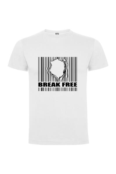 iLovePrints Free Break Barcode Tshirt