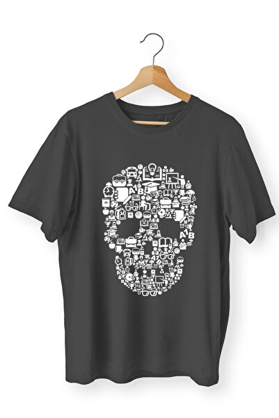 iLovePrints Μπλούζα Art Genius Skull