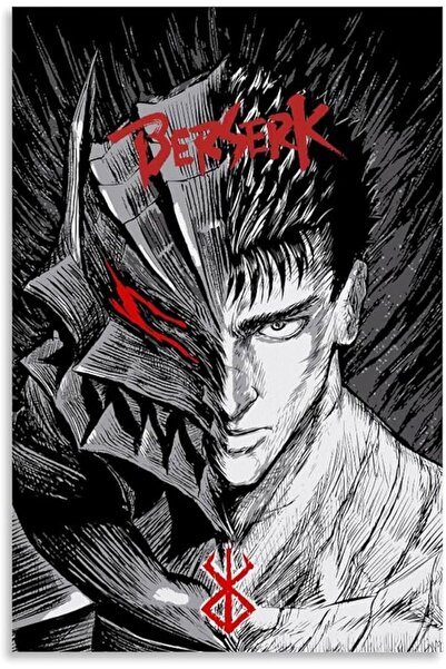 ESSESORIES Berserk Classic Anime Style Poster Wall Art Room Decor Self Adhesive