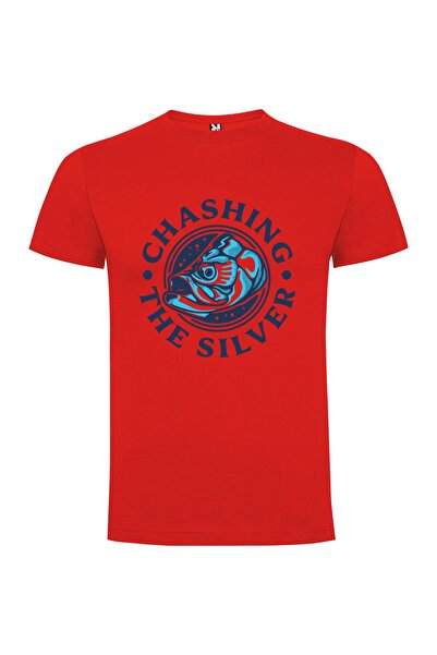 iLovePrints Chasing Chrome Silver Fish Tshirt