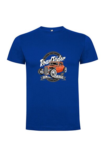 iLovePrints Vintage Road Rider Car Tshirt