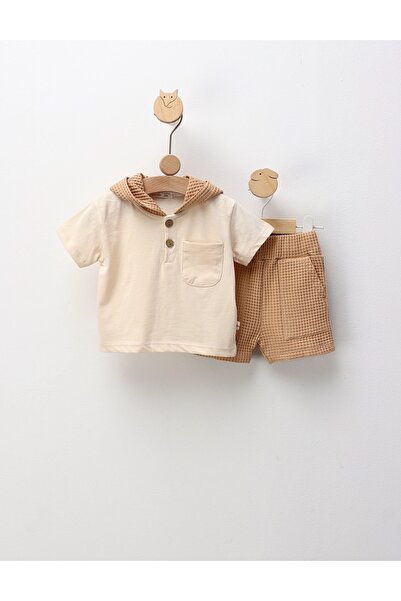 MiniKids Set de vara, Antony, crem-bej