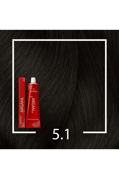 pasteel Italian Pastel Dye 5.1 Light Chestnut Ash Ammonia-Free for Gray Cover...