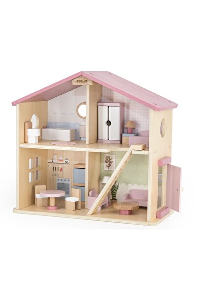 Viga 44256 PolarB Casă de păpuși cu două etaje și mobilier