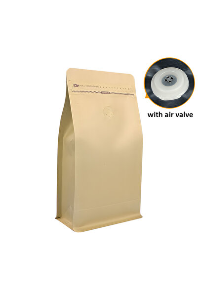 Choice15 13.5x26cm paper with valve 50pcs High Quality Flat Bottom Coffee Bag...