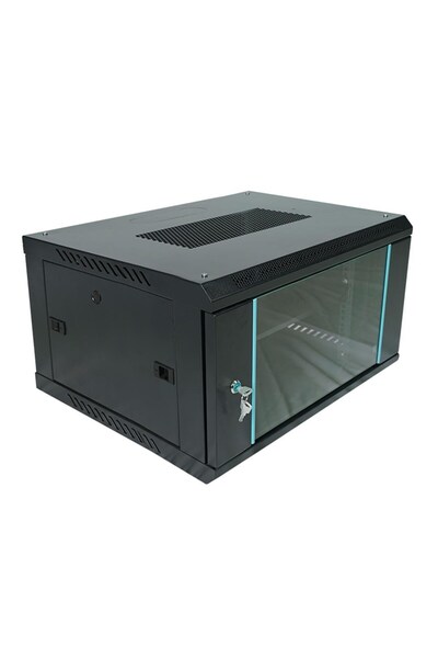 AREY TEKNOLOJİ Racksan MT-6607S 7U خزانة مثبتة على الحائط (350-600-600) رف + ...