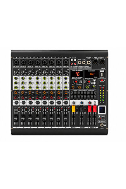 OEM Mixer audio, 2 x 450W, 8 canale, MC8D, Canal stereo, cu amplificator, Blu...