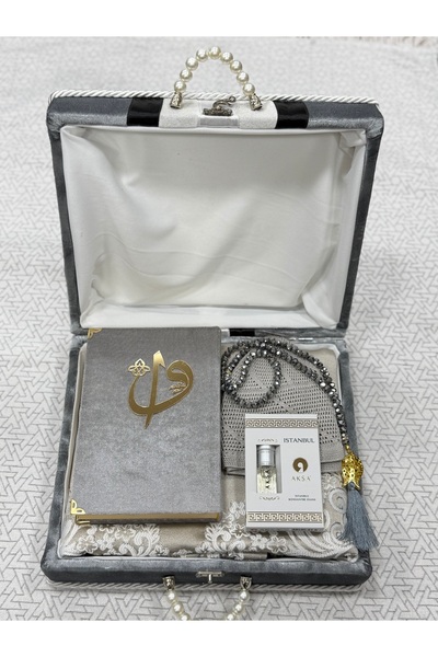 Set Sepetim Erkek Bohça Lüx Premium Set – Gri