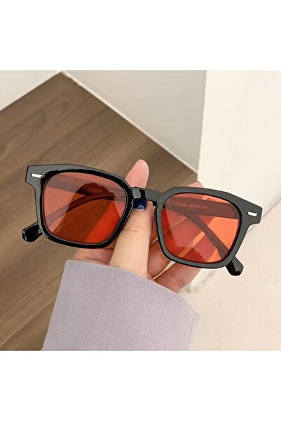 Choice5 Black red Retro Sunglasses, Fashionable And Individual, With Square F...