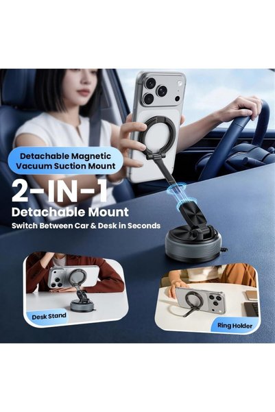 Generic 2026 Upgraded Vacuum Magnetic Car Phone Holder