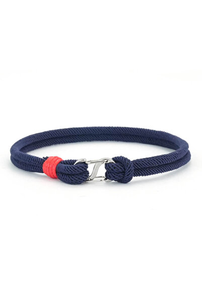 Choice Navy Simple Mens Bracelets Hand-Woven Detachable 7 Colors Rope Braclet...
