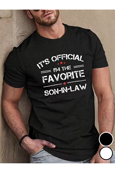 NOURAM Men's Funny Korean-Inspired "Favorite Son-in-Law" Text Print T-Shirt -...