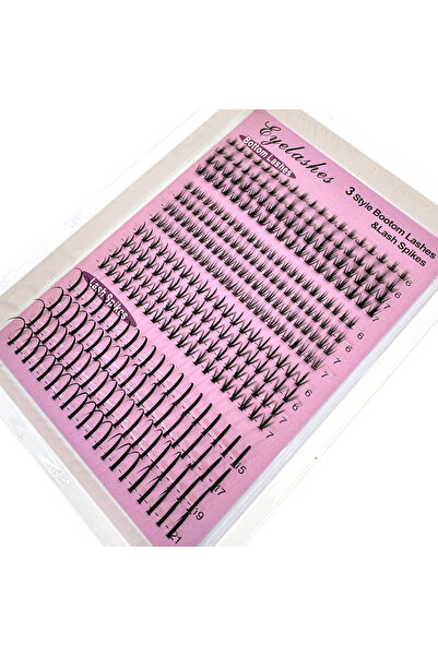 choice2 MIX D 16Rows ZH23 Bottom(6-7mm)&Spiky Lashes Clusters Volume Individu...