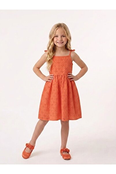 Edelweiss 100% Cotton Embroidered Strap Dress