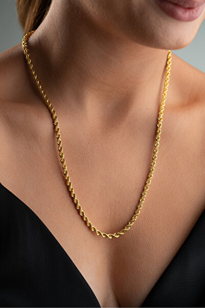 Silvano Jewelry 925 Ayar Gümüş Burma Zincir Kolye