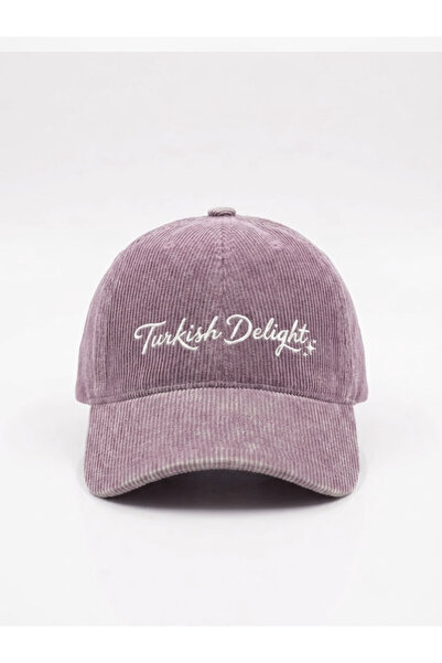 Hathub Club Turkish Delight Nakışlı Kadife Şapka / Kep