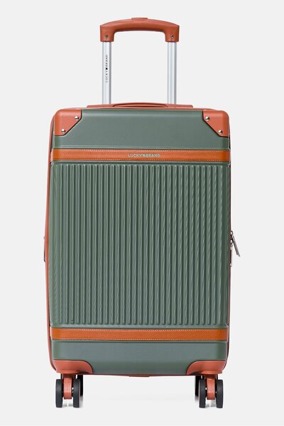 LUCKY BRAND 21-Inch Hardshell Check In Spinner Luggage, Olive