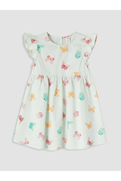 LC Waikiki Rochie de poplin pentru fete cu guler rotund