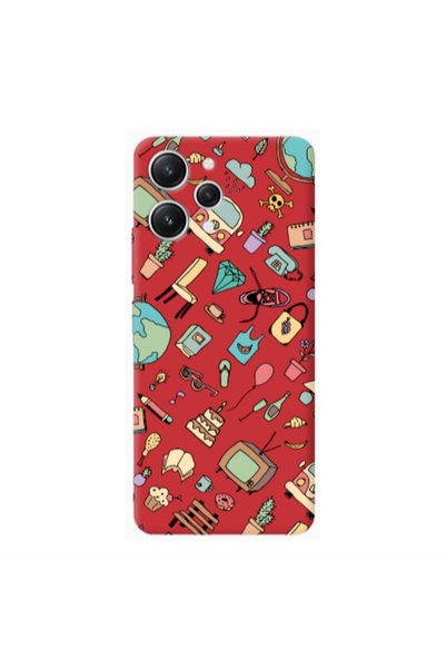 Other Xiaomi Redmi 12 Best buds Red Colored Silicone TPU Θήκη