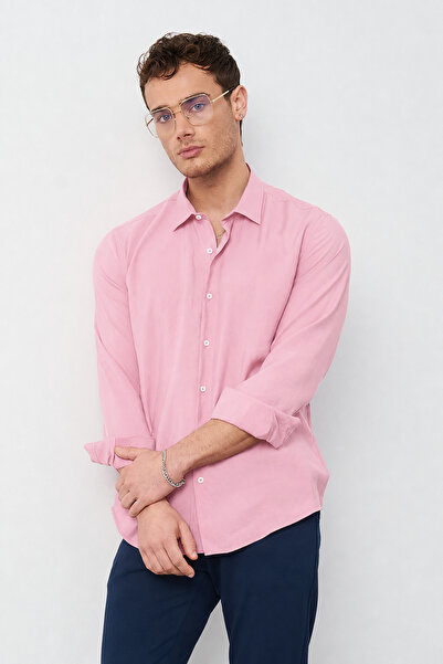 Mesfeno Modal Long Sleeve Relaxed Cut Men's Shirt