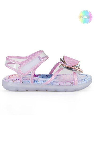 Civil Girls Glittery Mermaid Sandals Size 32-36 - Powder