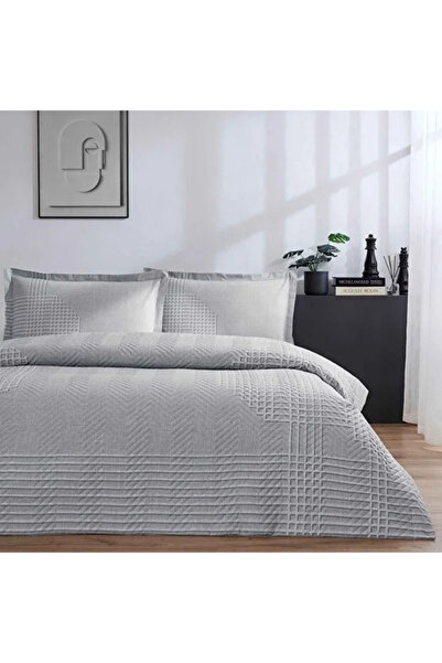 Özdilek Unique Gray Single Quilted Duvet Cover Set Four Season Set