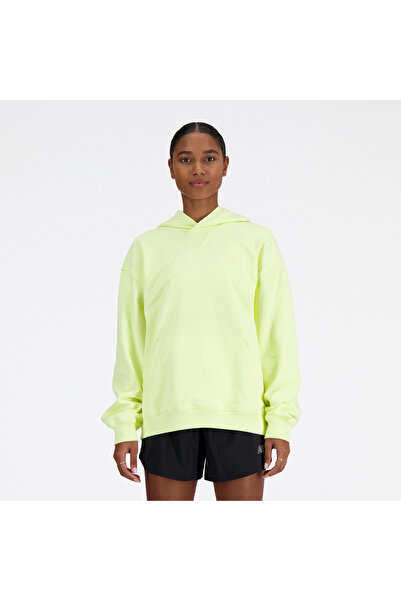 New Balance Athletics French Terry Kadın Sarı Hoodie