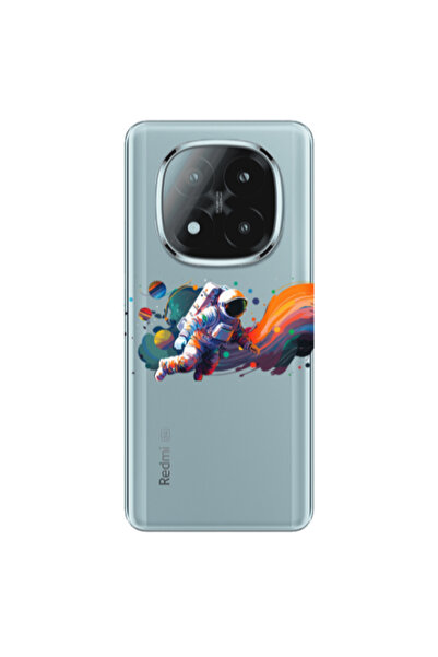 Other Xiaomi Redmi Note 14 Pro + 5g Rainbow Space Transparent Silicone TPU Θήκη
