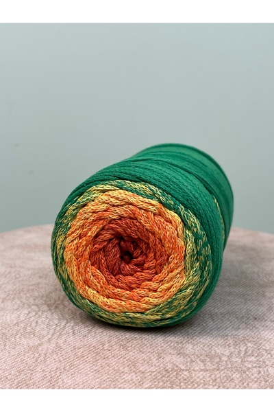 rüya hobi Batik Cotton Makrome Degrade Makrome İp Çanta-Supla-Paspas İpi 250 ...