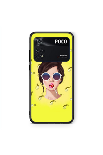 Other Xiaomi Poco M4 Pro 4G Lolipop Black Glossy Θήκη