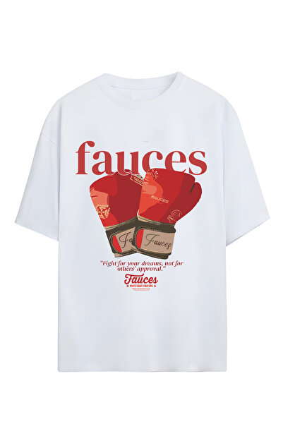 STİL-X Μπλουζάκι Fauces με στάμπα, Unisex, 100% βαμβακερό, Oversize