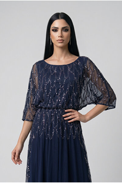 almasa alswda Navy Blue Dress