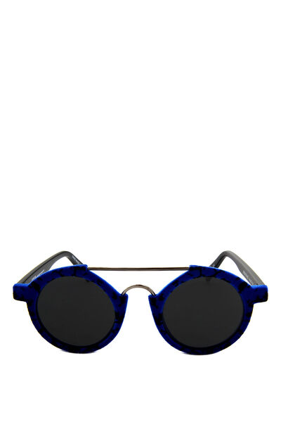 Italia Independent I0920V 46 Stn 022 Blue Metal Men's Sunglasses