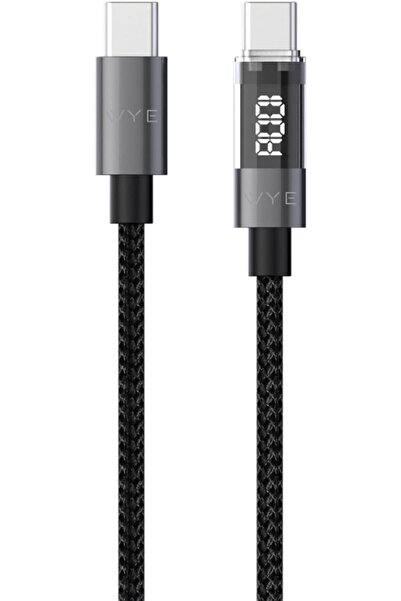 Generic WYE USB-C to USB-C Fast Charging Cable with Digital Display | Braided...