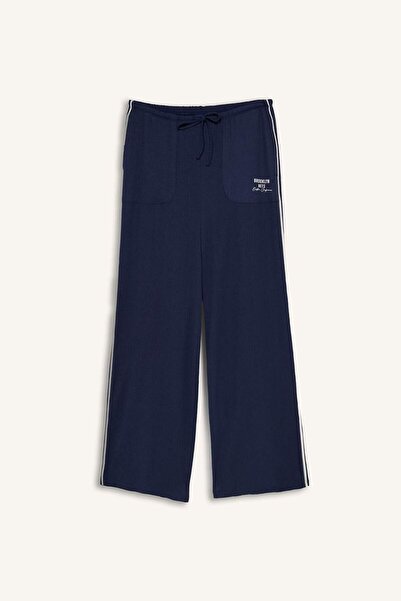 DeFacto Nba Brooklyn Nets Licensed Wide Leg Pocketed Wide Leg Pants Standard ...