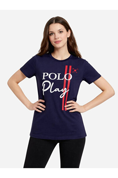 Polo Play By Styli Teen Girls Graphic Logo Crew Neck T-Shirt