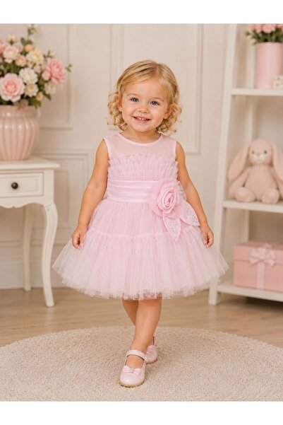RAPAPA Girl's Bow Detailed Evening Dress 3260