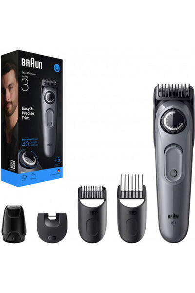 Braun Σειρά 3 Επαναφορτιζόμενη Κουρευτική Μηχανή Γκρι BT3560