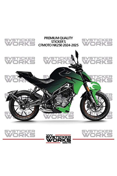 ARONA Cfmoto Nk250 Gen 2 Fairing Sticker Double Color Engine Fairing Model Re...