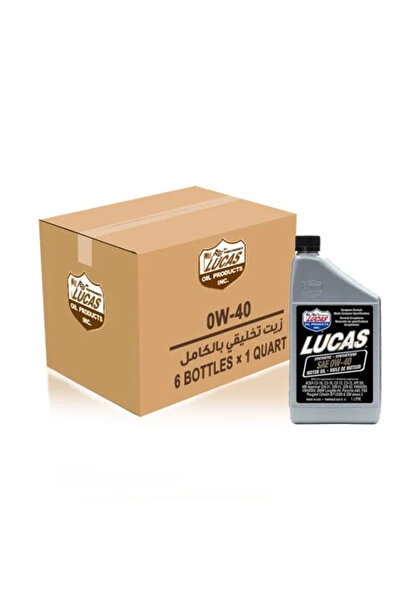 LUCAS Lucas 0W40 Oil Carton 1 Liter (6 Pieces) - (Pack of 6) 0W40 Motor Oil, ...