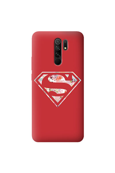Other Xiaomi Redmi 9 Superman logo Red Colored Silicone TPU Θήκη