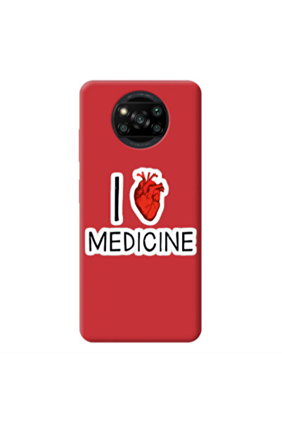 Other Xiaomi Poco X3 /X3 Pro I Love Medicin Red Colored Silicone TPU Θήκη